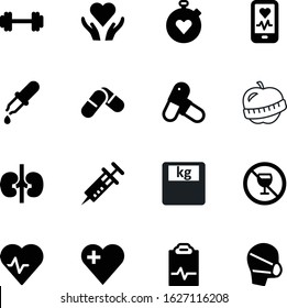 fitness vector icon set such as: kidneys, timer, surgery, bar, restricted, smartphone, tape, foot, chemistry, rubber, surgical, face, pipett, apple, life, services, clinic, dose, ban, phone, no, wave