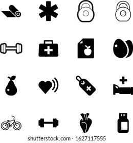 fitness vector icon set such as: transportation, capsule, raw, wave, outdoor, business, race, doctors, bed, checklist, bicycle, organic, star, rate, eggs, pill, bag, cardiogram, promotion, mat, nest