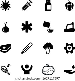 fitness vector icon set such as: application, trainer, badminton, player, chop, water, dinner, medication, cooking, industrial, corn, professional, lamb, prescription, instrument, ems, clean, cold