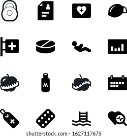 fitness vector icon set such as: muscle, dairy, graph, ton, search, sale, pulse, science, barbell, checklist, trainer, case, lemon, promotion, calcium, logo, pictogram, antibiotic, personal, milk