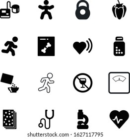 fitness vector icon set such as: prohibited, wellness, test, sports, pharmaceutical, macro, laboratory, taste, medication, lab, rate, strength, wine, business, warning, breakfast, body, dieting