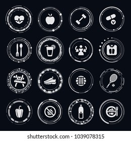Fitness vector icons