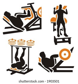 Fitness Vector Icons Series.