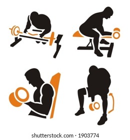 Fitness Vector Icons Series.