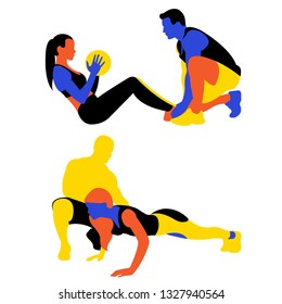 fitness vector illustration background