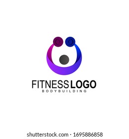 Fitness vector logo design template, design for gym and fitness vector