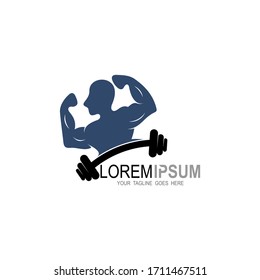 Fitness vector logo design template, design for gym and fitness vector