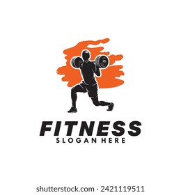 plantilla de diseño de logotipo de vector de fitness
