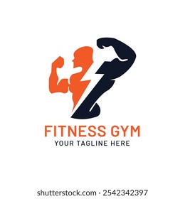 modelo de design de logotipo do fitness vetor