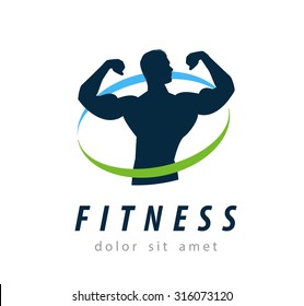 fitness vector logo design template. health or gym icon