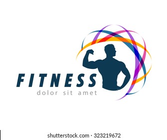 fitness vector logo design template. sport or gym icon