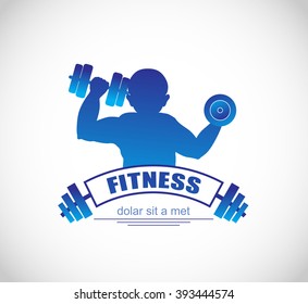 fitness vector logo design template. gym or sport icon