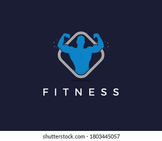 plantilla de diseño del logotipo del vector de fitness, diseño para gimnasio y vector de fitness