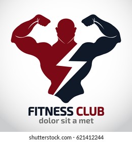 fitness vector logo design template,design for gym and fitness vector