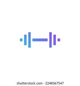 vector de fitness para presentación de iconos de símbolos de sitio web