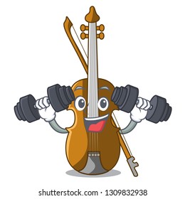 Fitness violin in the a character shape