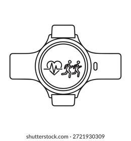 "Fitness Watch Icon – Activity Tracker and Smartwatch."
