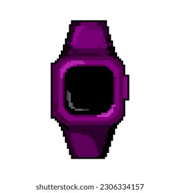 fitness watch tracker game pixel art retro vector. bit fitness watch tracker. old vintage illustration