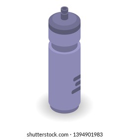 Fitness water bottle icon. Isometric of fitness water bottle vector icon for web design isolated on white background