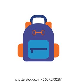 Fitness Weighted Backpack Icon for Workouts. Design of Fitness and Gym Icons.