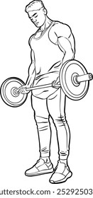 fitness, levantamento de peso, atleta, treinamento, barbell, força, exercício, corpo, treino, física