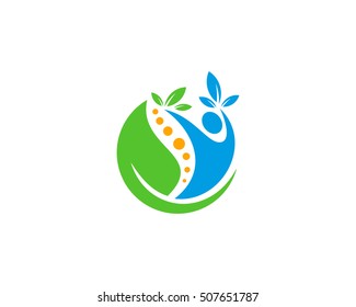 Fitness Wellness Logo Design Template Element