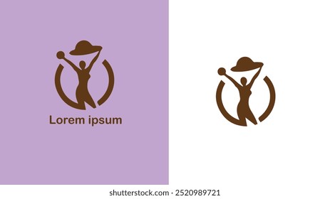  Fitness Wellness Physical health Conditioning unique logo design illustration