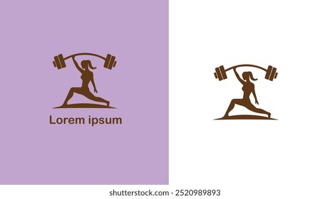  Fitness Wellness Physical health Conditioning unique logo design illustration