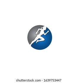 Fitness and wellness vector logo design, Abstract health care logo