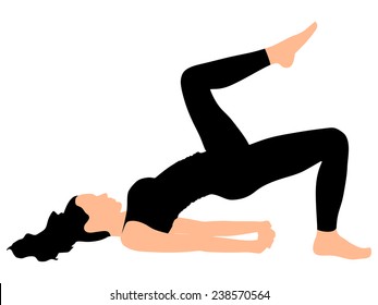 Fitness woman doing exercise