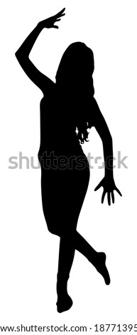 fitness woman doing exercise, vector 
