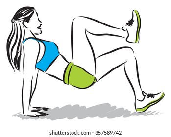 fitness woman illustration (2)
