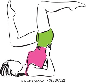 FITNESS WOMAN ILLUSTRATION