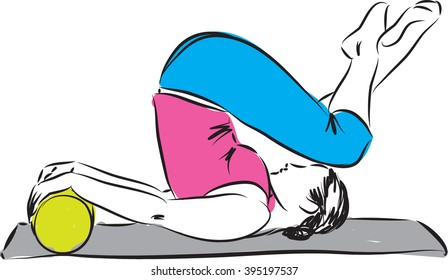 FITNESS WOMAN ILLUSTRATION 8