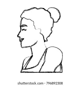 Fitness woman profile