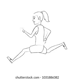 Fitness woman running