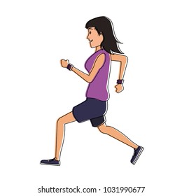 Fitness woman running