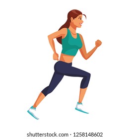 Fitness woman running