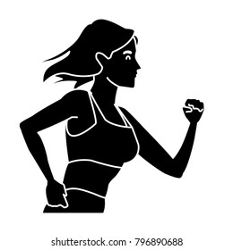 Fitness woman running