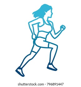 Fitness woman running