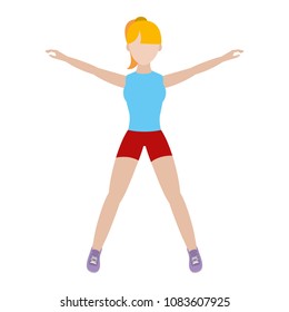 fitness woman training with sport clothes