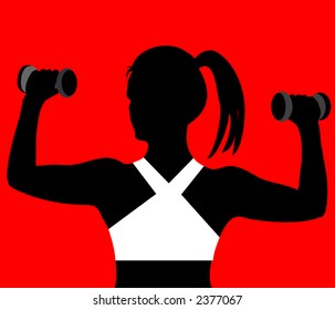 fitness  woman working out