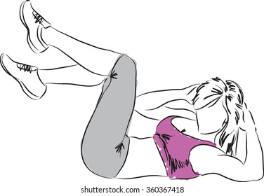 fitness woman working out exercising