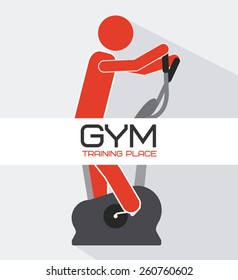 Fitness and Workout design, vector illustration