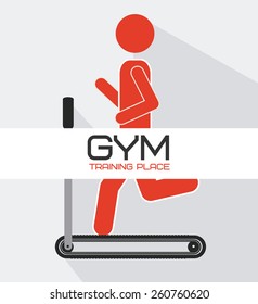 Fitness and Workout design, vector illustration