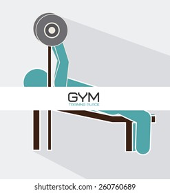 Fitness and Workout design, vector illustration