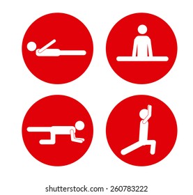 Fitness and Workout design, vector illustration