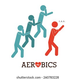 Fitness and Workout design, vector illustration