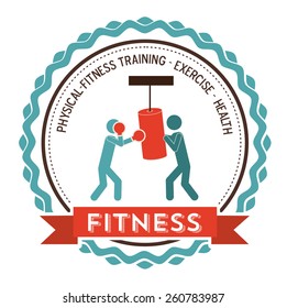 Fitness and Workout design, vector illustration