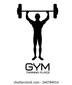 Fitness and Workout design, vector illustration